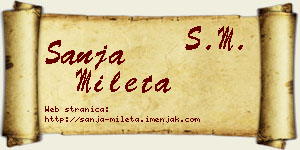 Sanja Mileta vizit kartica